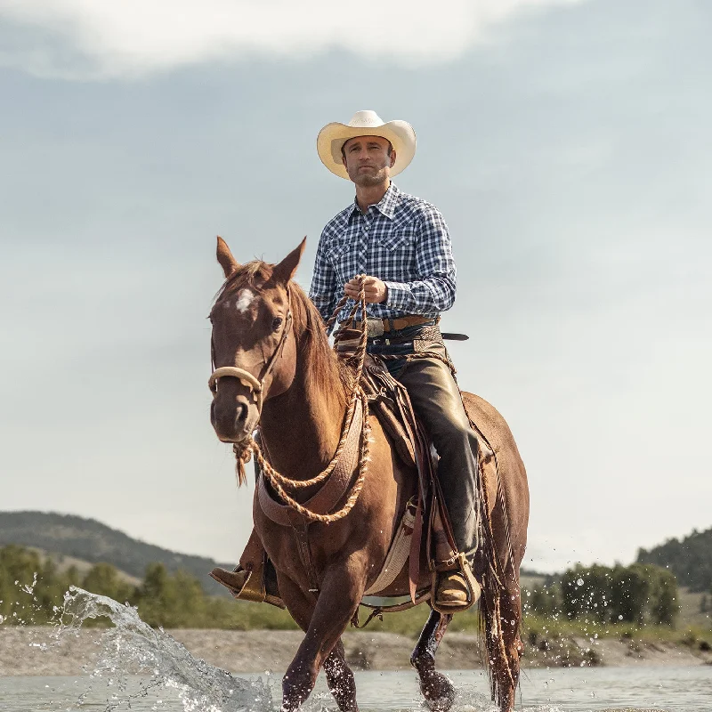 Plaid Twill Dobby Western Shirt