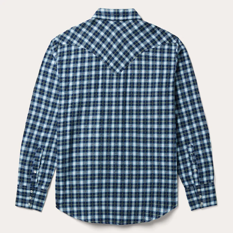 Plaid Twill Dobby Western Shirt