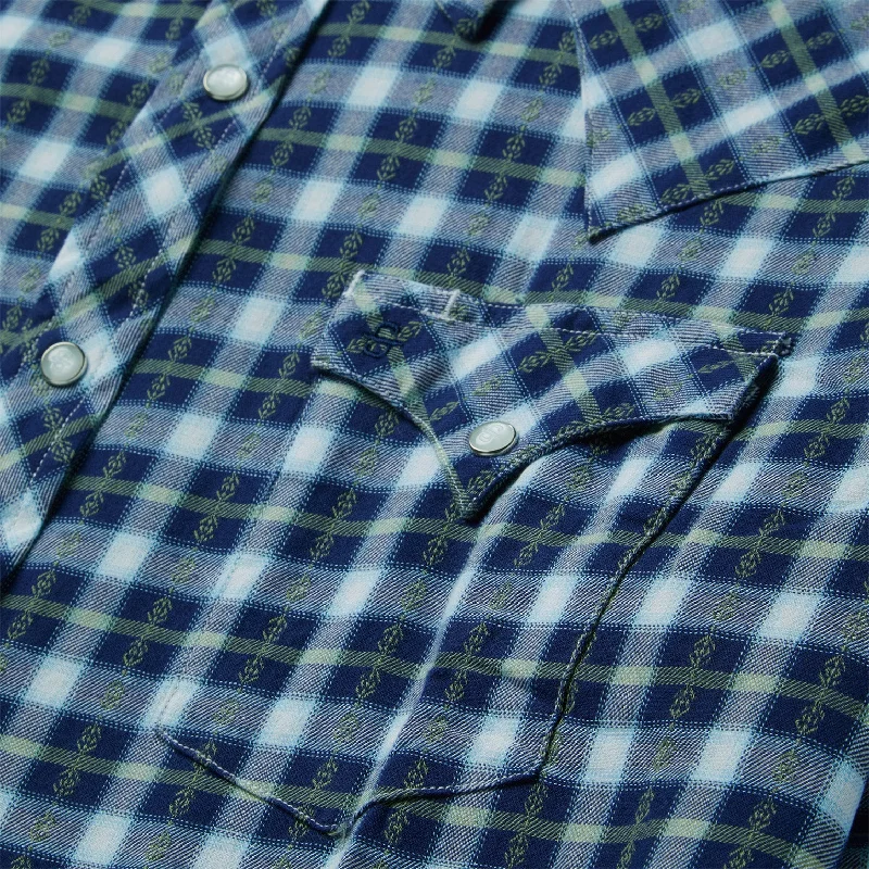 Plaid Twill Dobby Western Shirt