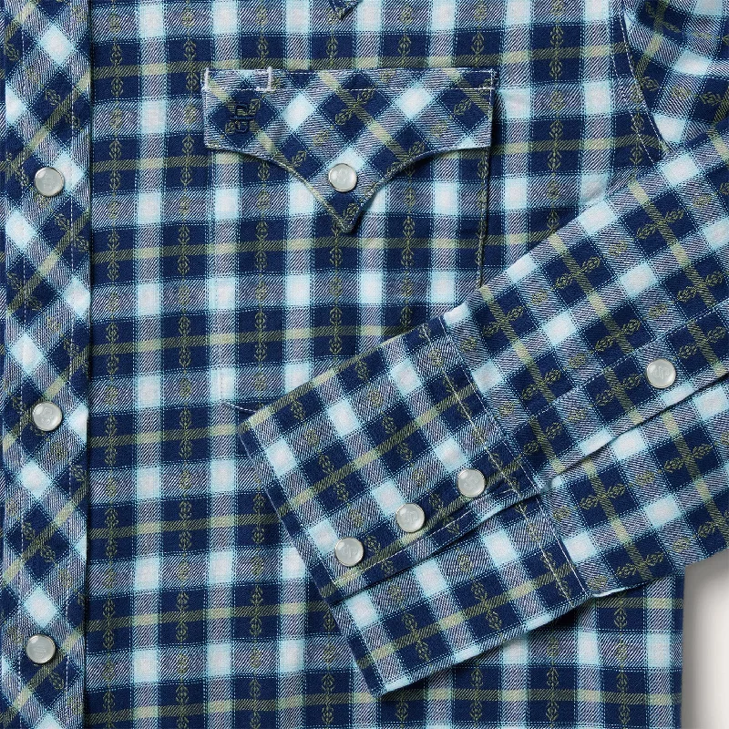 Plaid Twill Dobby Western Shirt