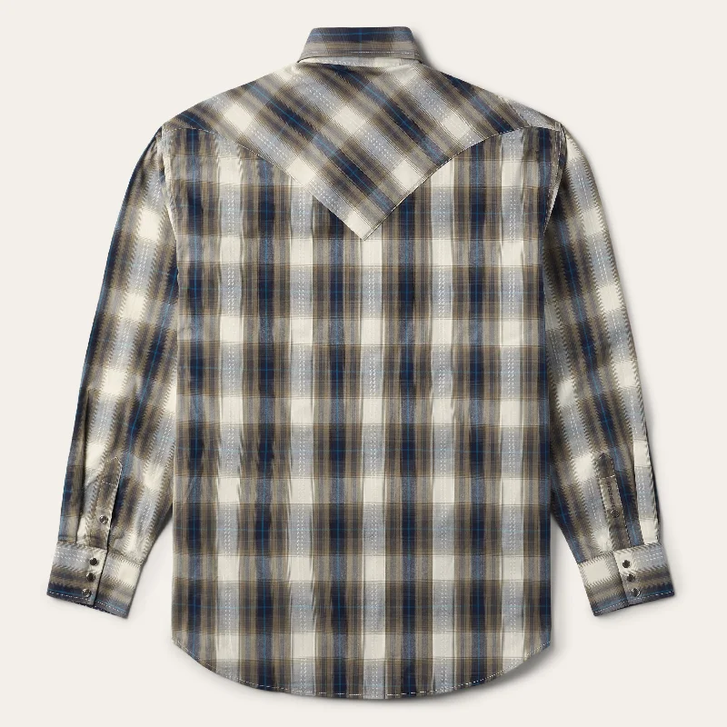 Ranch Plaid Dobby Western Shirt