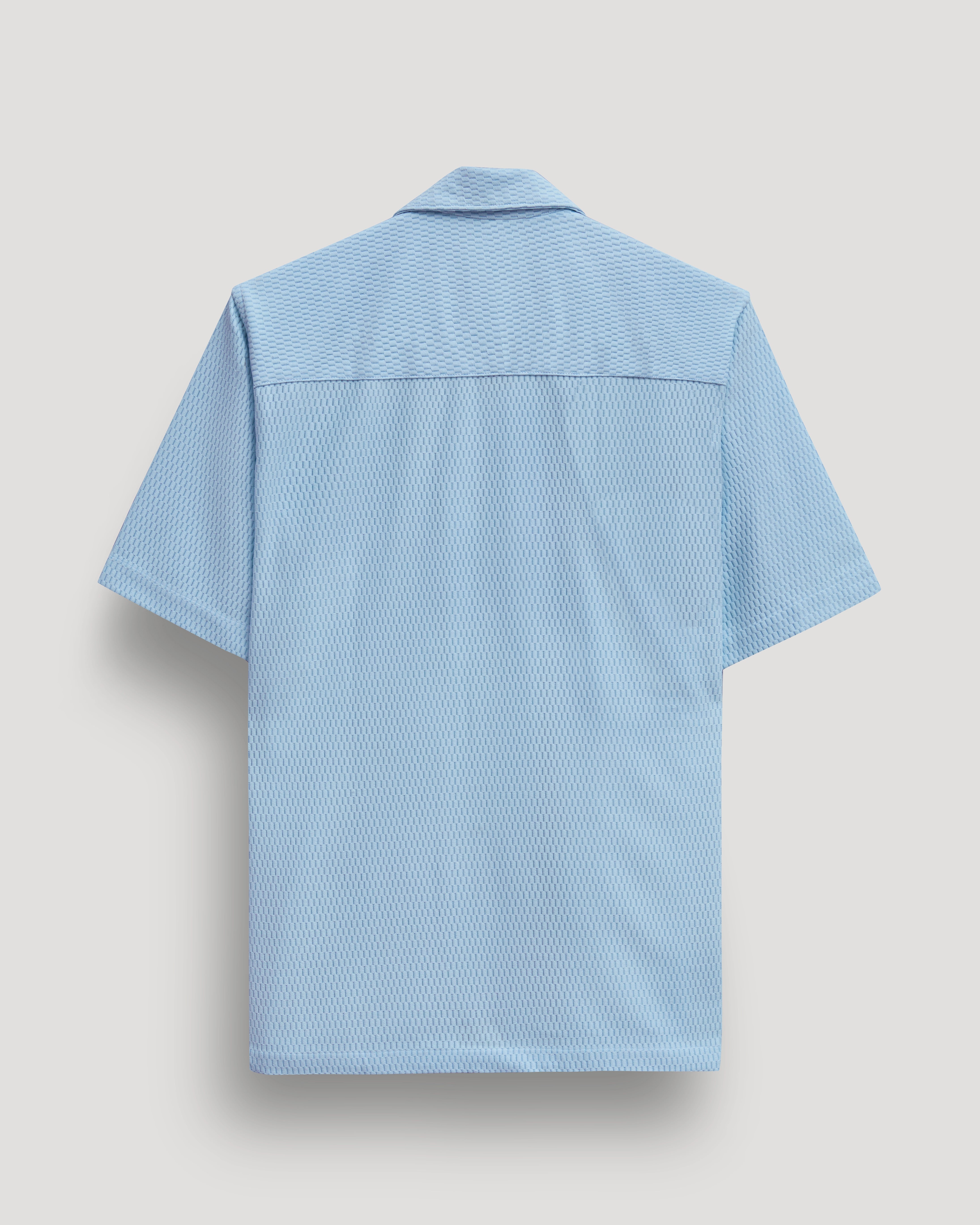 Skyblue double pocket half sleeve shirt