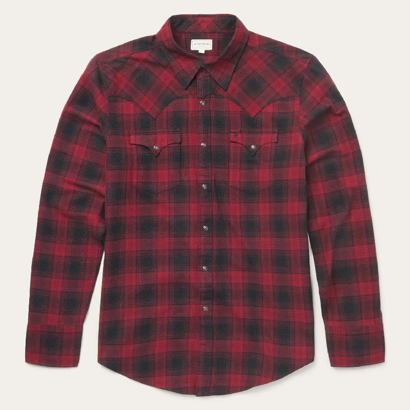 Brushed Twill Plaid Shirt