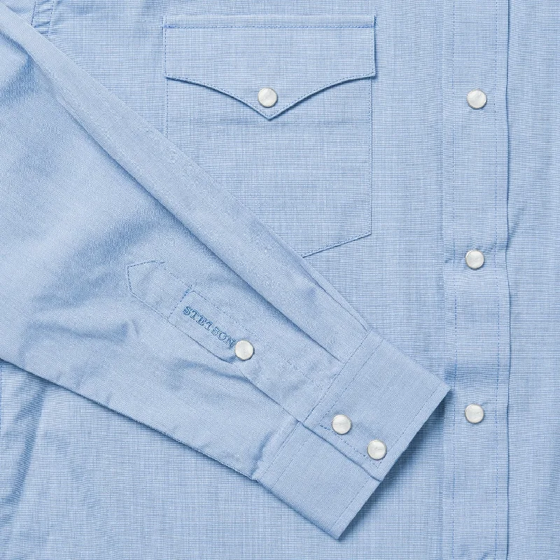 Blue End On End Solid Shirt