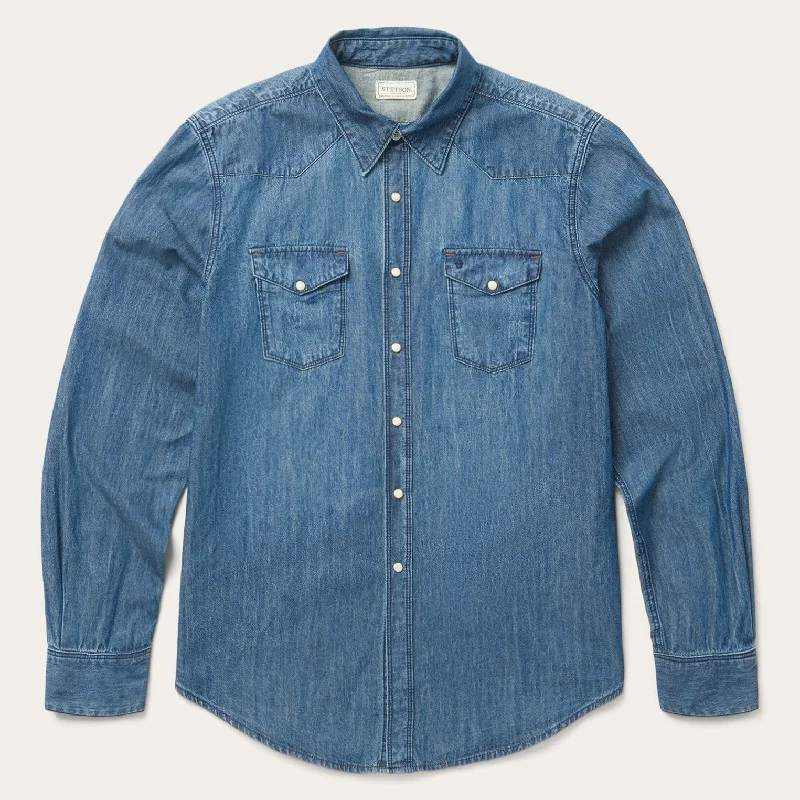 Medium Blue Denim Shirt