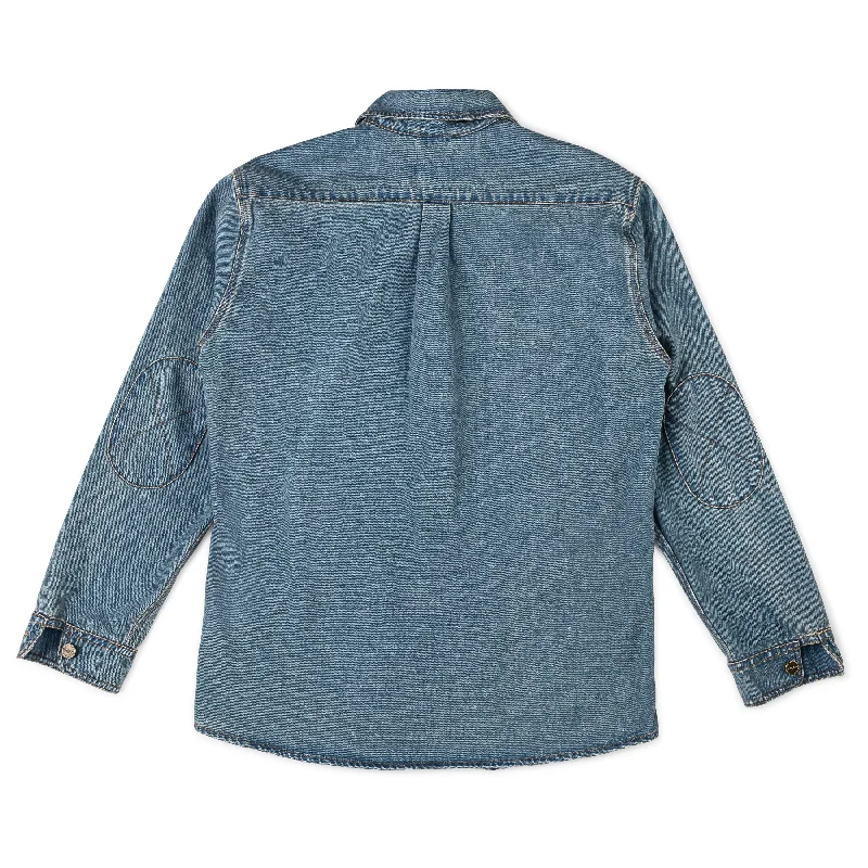 Washed Denim Work Shirt