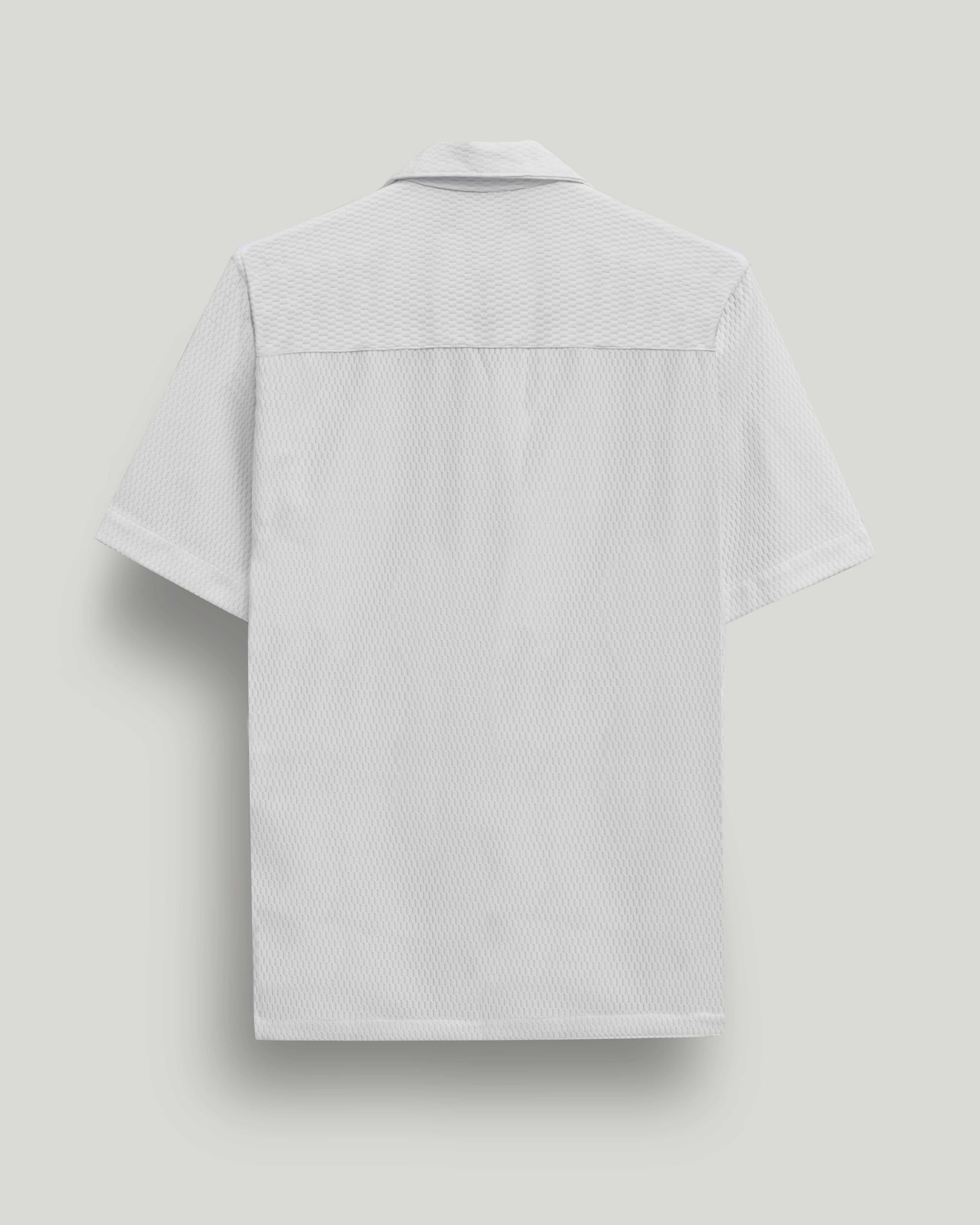 White double pocket half sleeve shirt