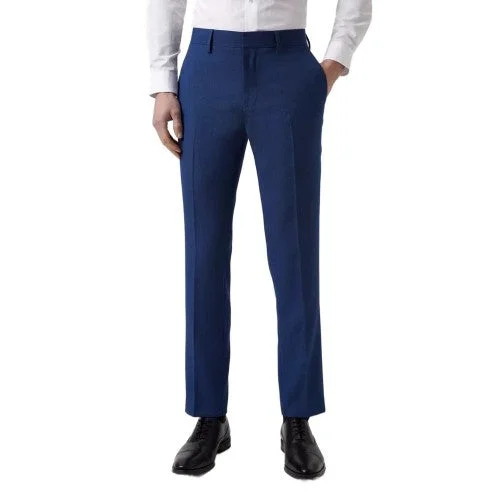 Burton Mens Birdseye Slim Suit Trousers