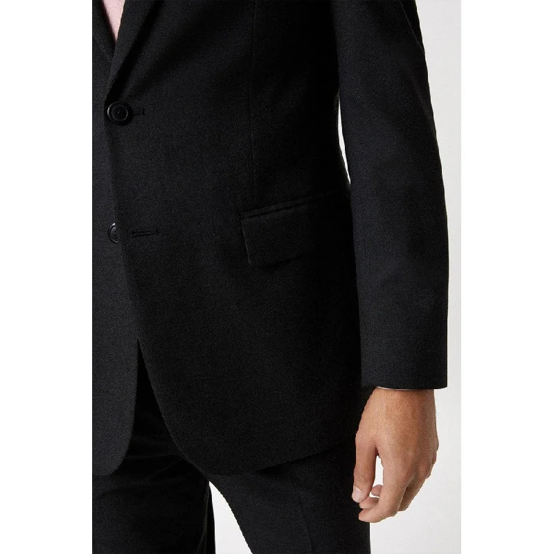 Burton Mens Essential Single-Breasted Slim Suit Jacket