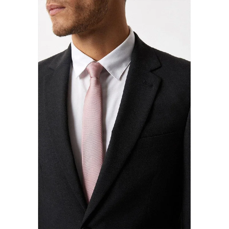 Burton Mens Essential Single-Breasted Slim Suit Jacket