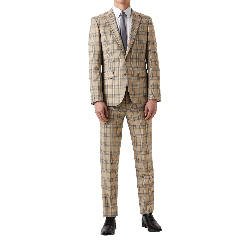 Burton Mens Highlight Checked Slim Suit Jacket