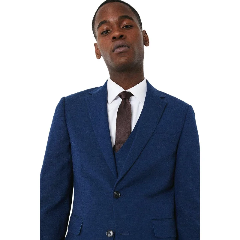 Burton Mens Linen Tailored Wedding Suit Jacket