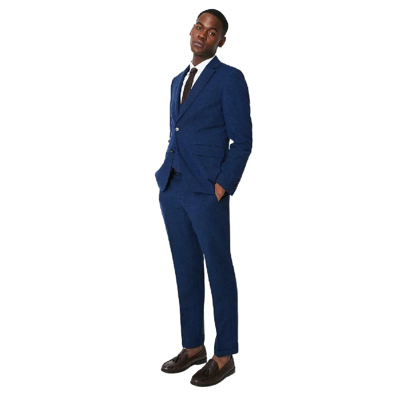 Burton Mens Linen Tailored Wedding Suit Jacket