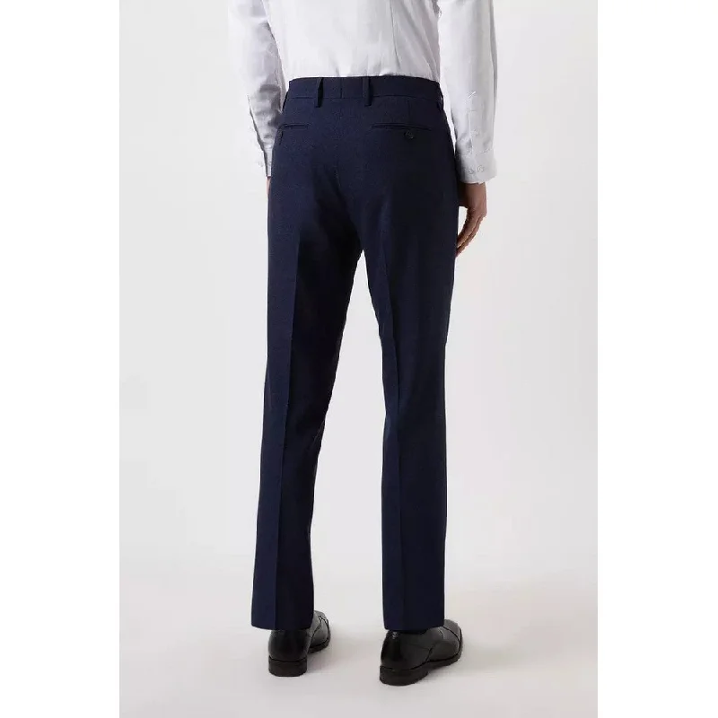 Burton Mens Marl Tailored Suit Trousers