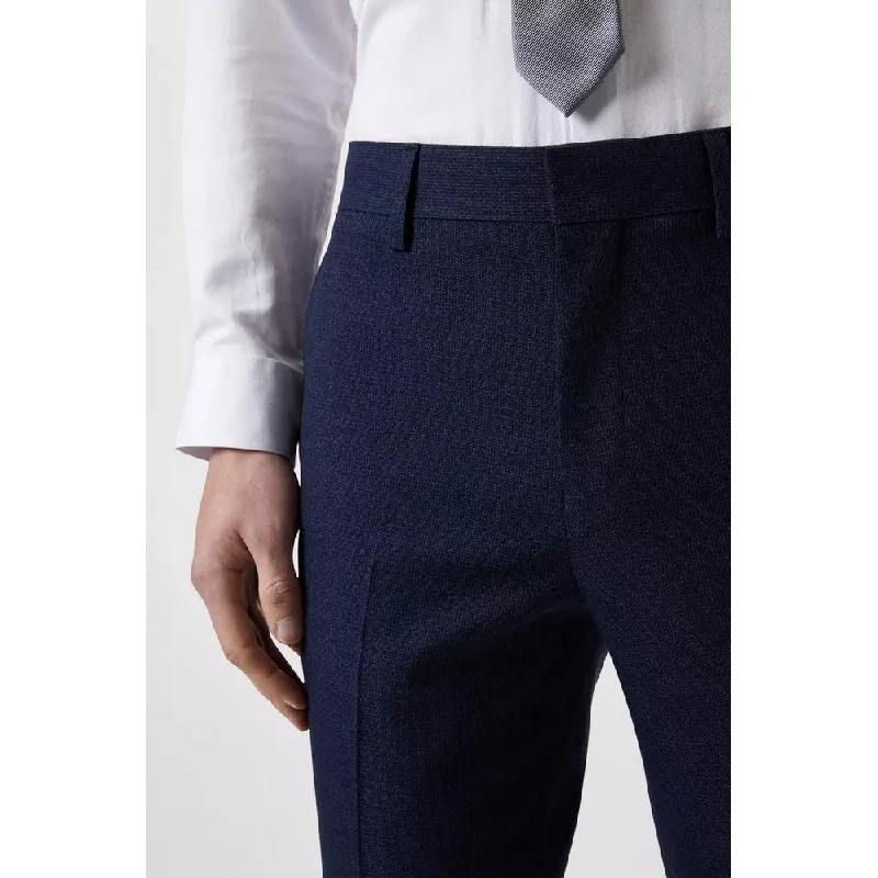 Burton Mens Marl Tailored Suit Trousers