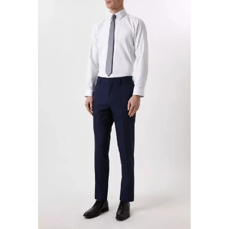 Burton Mens Marl Tailored Suit Trousers