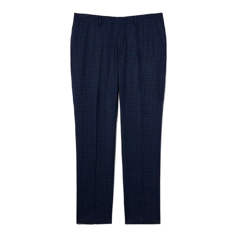 Burton Mens Small Scale Check Slim Suit Trousers