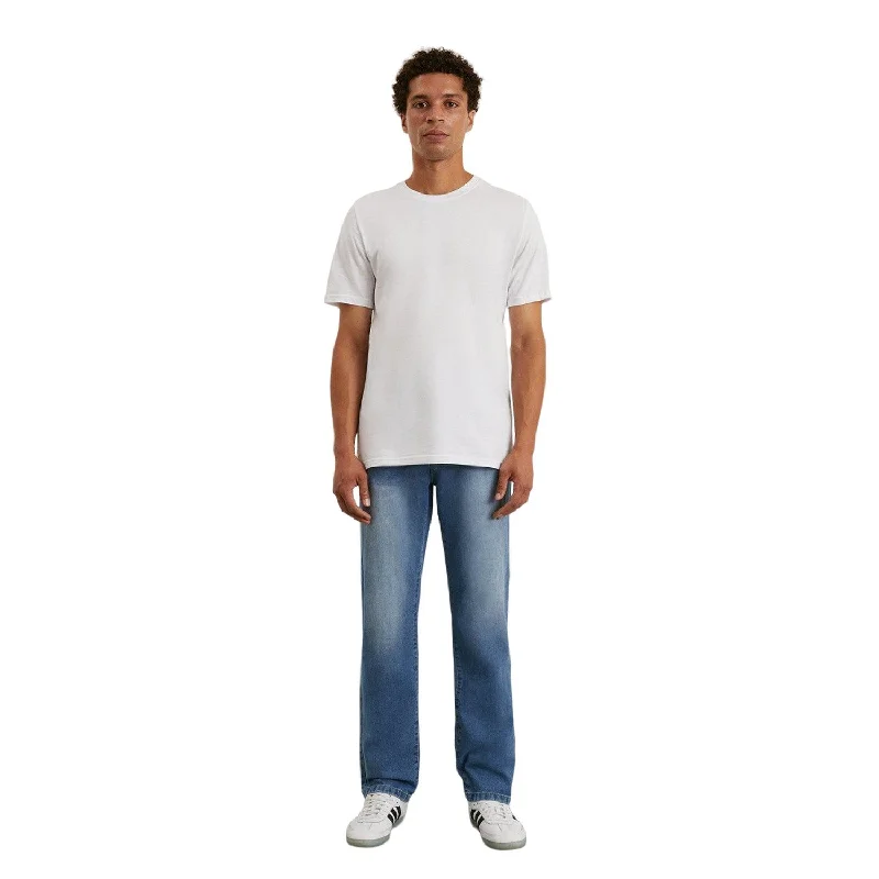 Burton Mens Stone Wash Straight Jeans