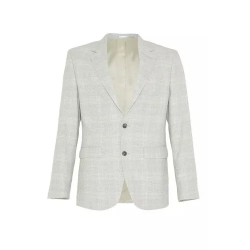 Burton Mens Textured Check Tailored Suit Jacket