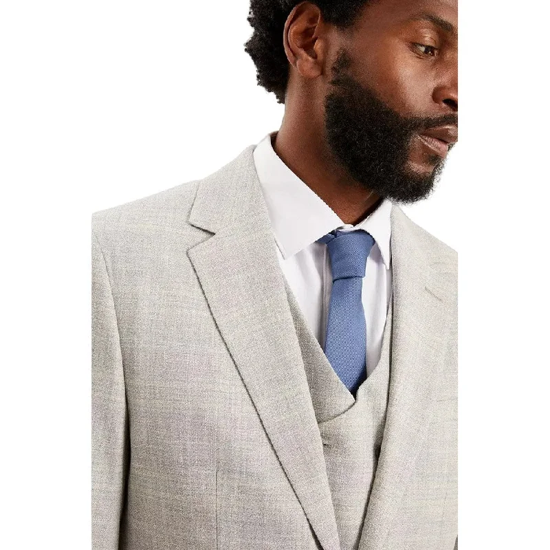 Burton Mens Textured Check Tailored Suit Jacket