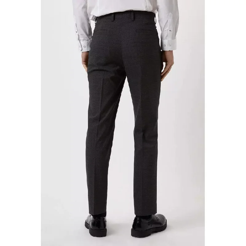 Burton Mens Textured Slim Suit Trousers