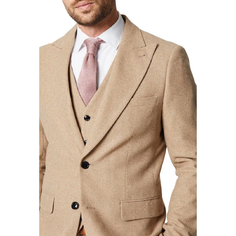 Burton Mens Tweed Slim Suit Jacket