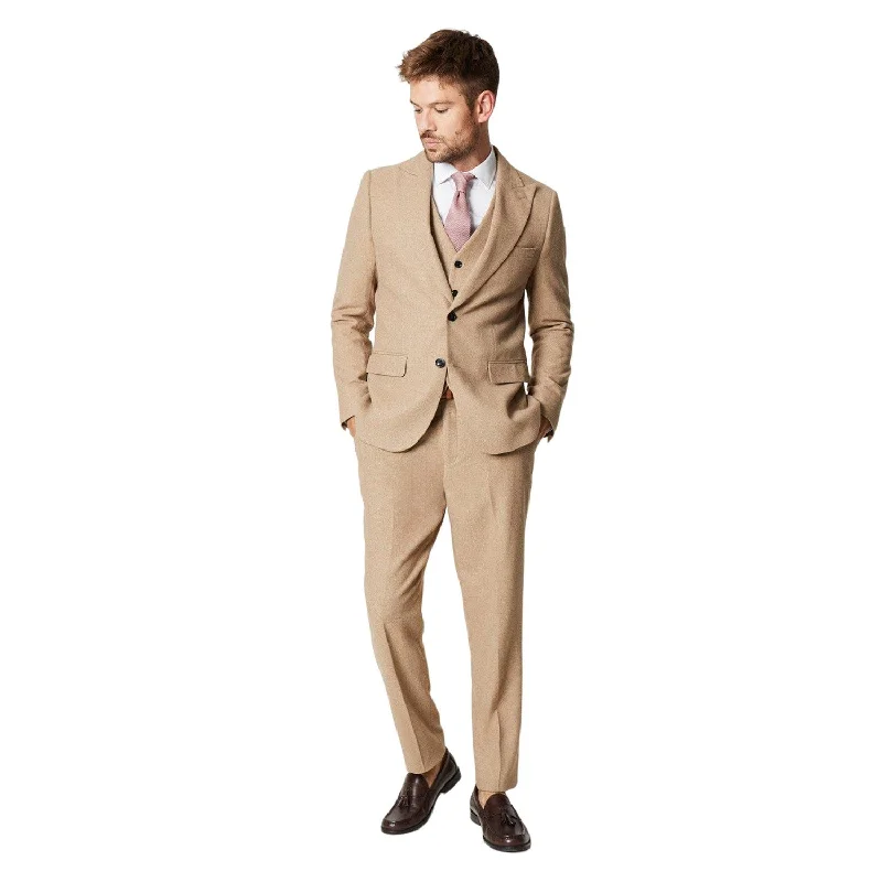 Burton Mens Tweed Slim Suit Trousers