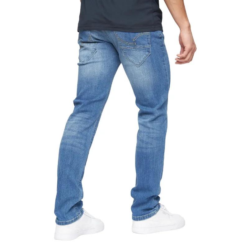 Crosshatch Mens Farrowed Stretch Jeans