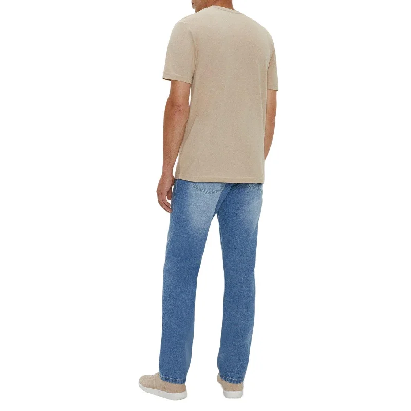 Maine Mens Stone Wash Straight Jeans