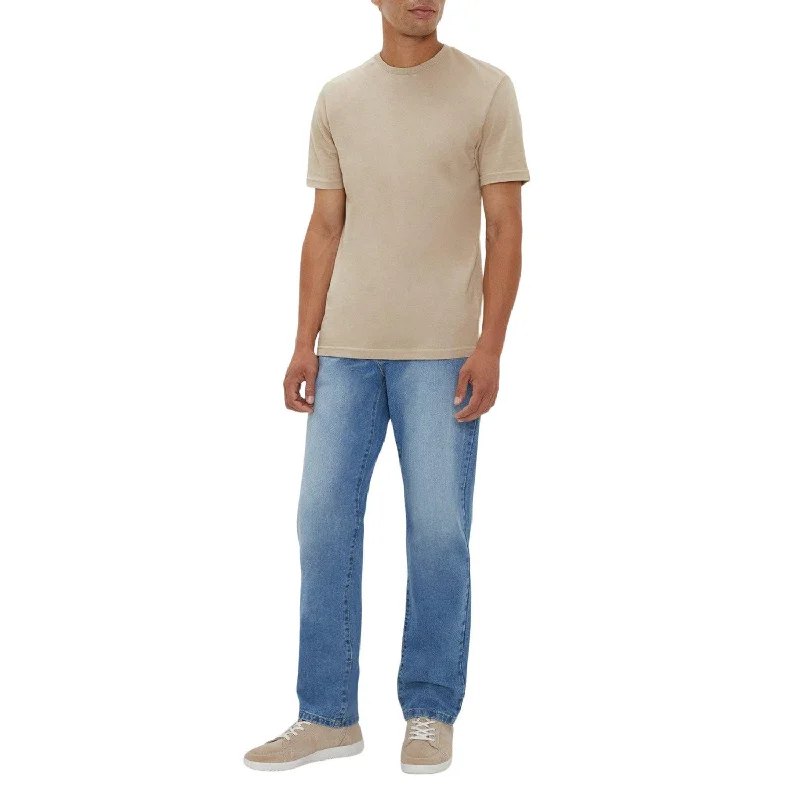 Maine Mens Stone Wash Straight Jeans