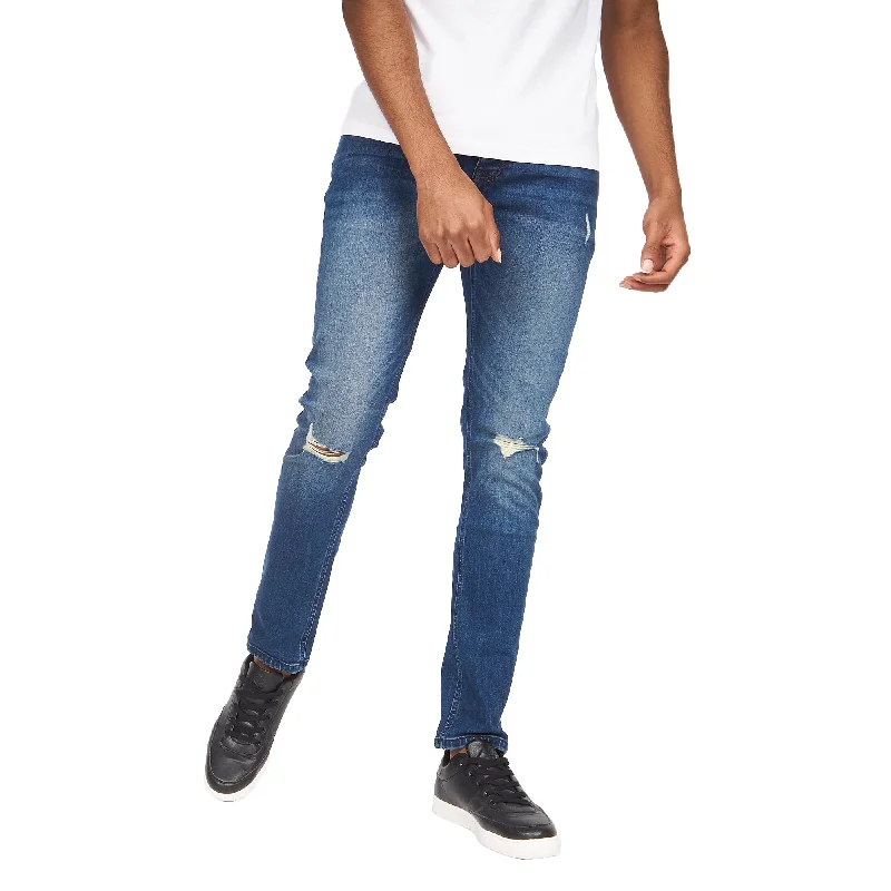 Money Mens Ape Ripped Slim Jeans