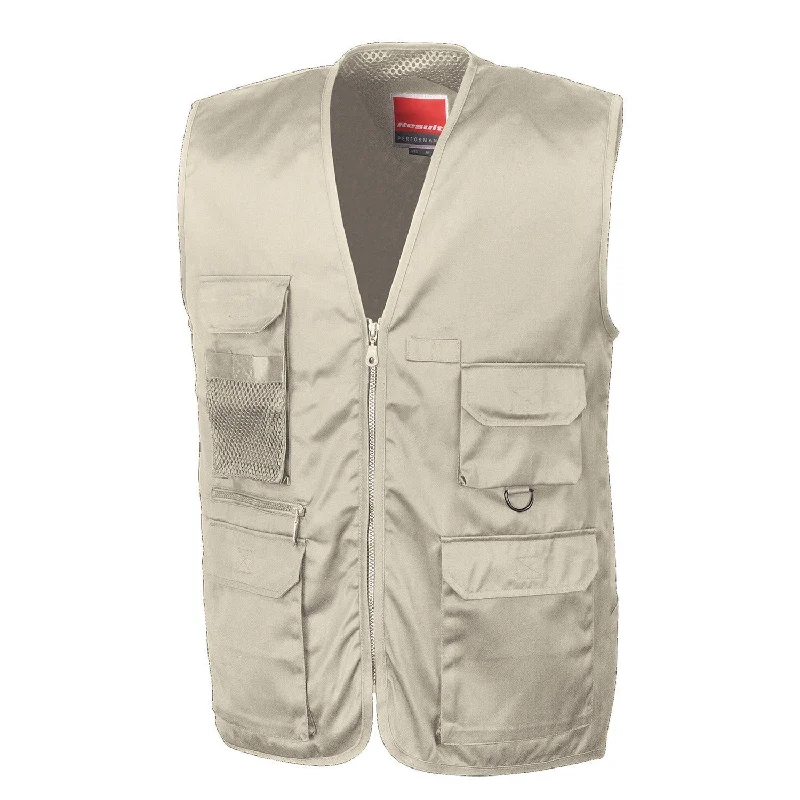 WORK-GUARD by Result Unisex Adult Adventure Safari Waistcoat