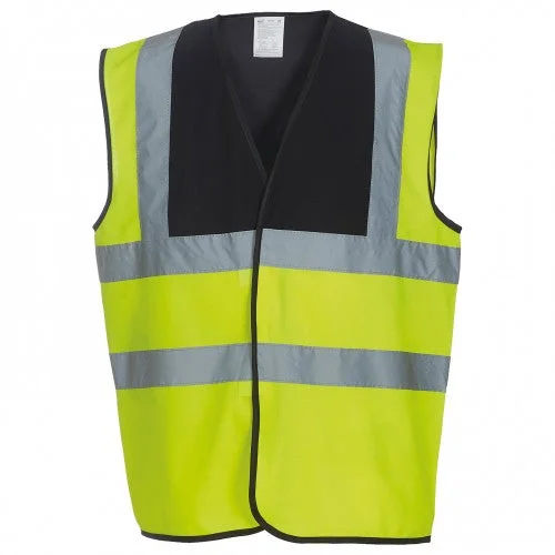 Yoko Unisex Adult Hi-Vis Contrast Trim Waistcoat