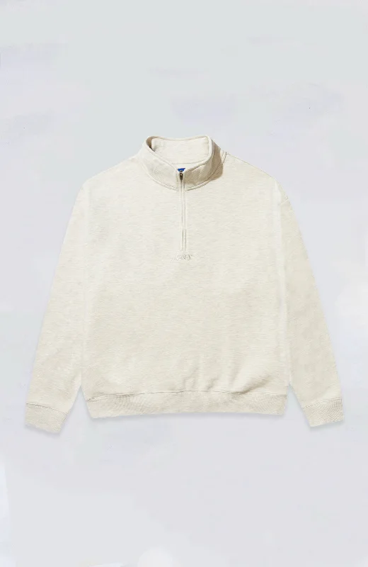 Awake NY - Classic Logo Embroidered Quarter Zip Sweatshirt