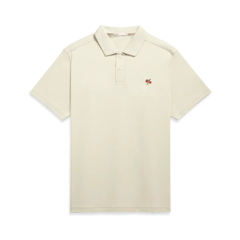 Bennett Cotton Interlock Polo Silver Birch