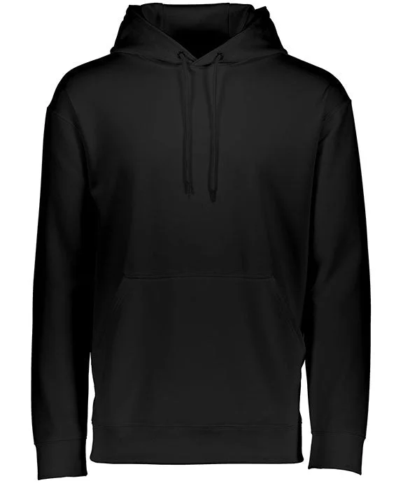 5505 - Augusta Sportswear Adult Wicking Fleece Hooded Sweatshirt | Black