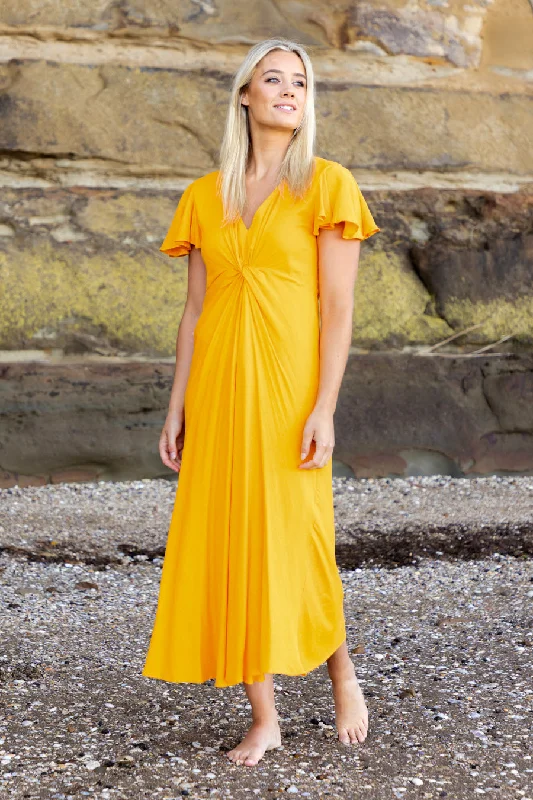 Bronte Midi Dress Orange