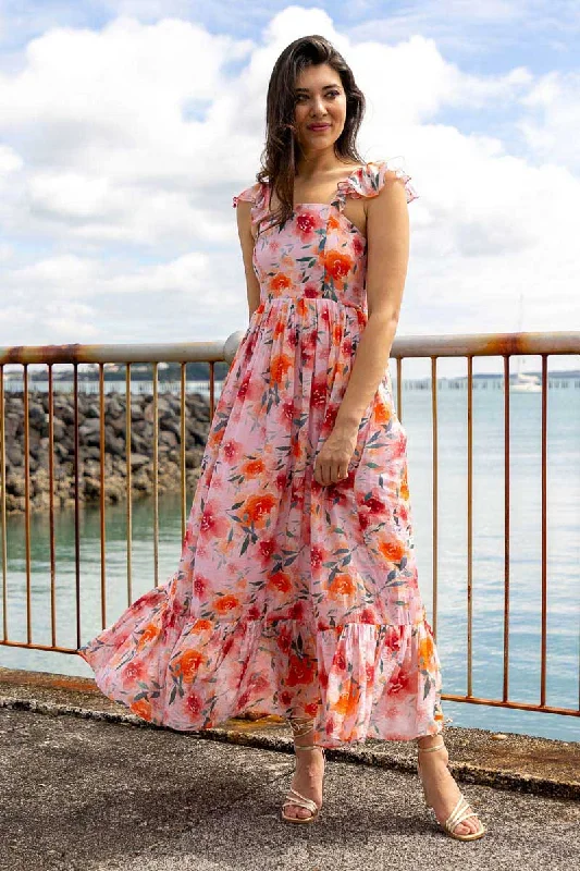 Emma Maxi Dress Pink Rose