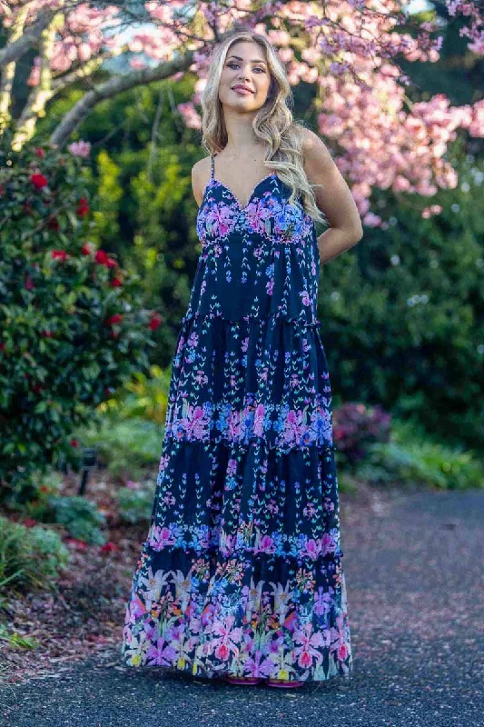 Pattie Maxi Dress Black Floral