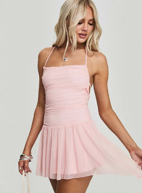 Helion Mini Dress Pink