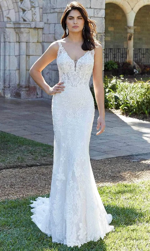 Mori Lee Bridal 1082 - Petal Train Bridal Gown